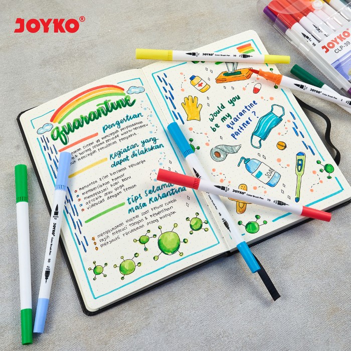 

Notebook Buku Tulis Catatan Diary Agenda Joyko Hard Cover - A5-Grid Brown