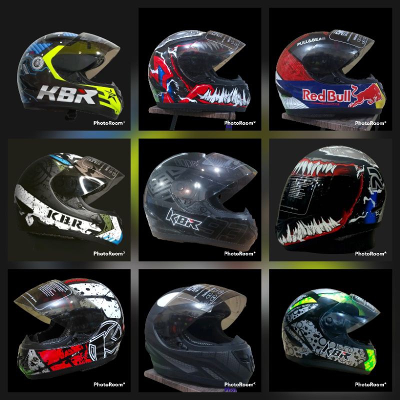 Helm Full Face Motif Redbull Terbaru Free Bonus Sticker SHOEI/KYT