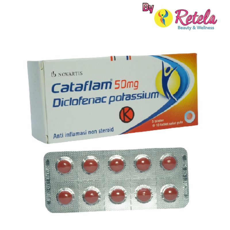 CATAFLAM 50MG 1 BLISTER ISI 10 TABLET Obat Sakit Gigi dan Anti Nyeri