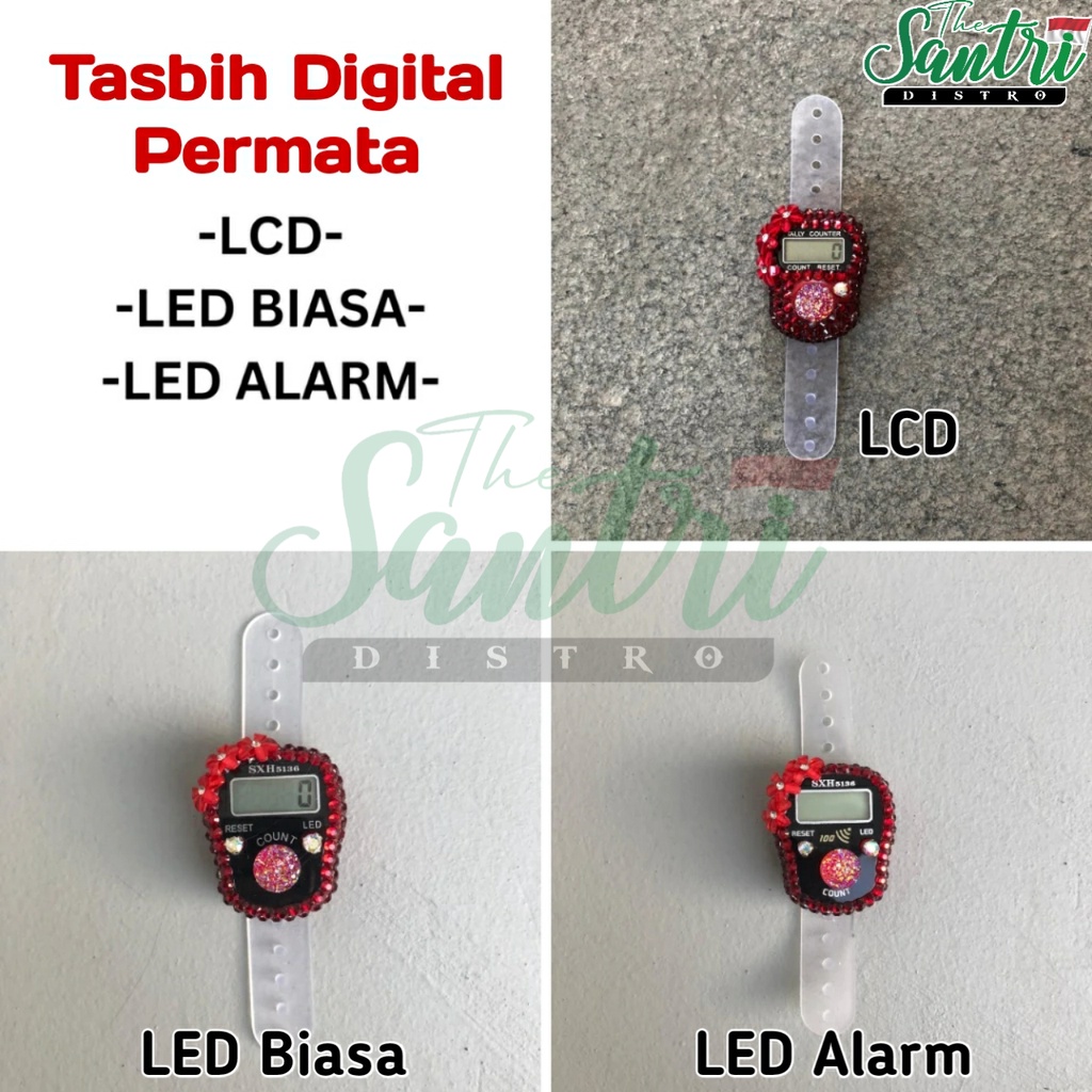 TASBIH DIGITAL PERMATA / TASBIH PERMATA / TASBIH DIGITAL LED DAN JAM / TASBIH DIGITAL TASBEH DIGITAL