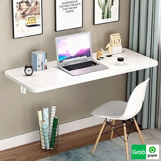 Meja lipat dinding, 1 set papan + bracket lipat, murah dan kokoh / Meja Lipat Dinding / Rak Meja Lip