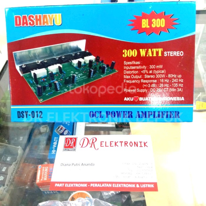 KIT POWER AMPLI OCL 300WATT STEREO SANKEN 4TR DSY-012 BL300 LA27