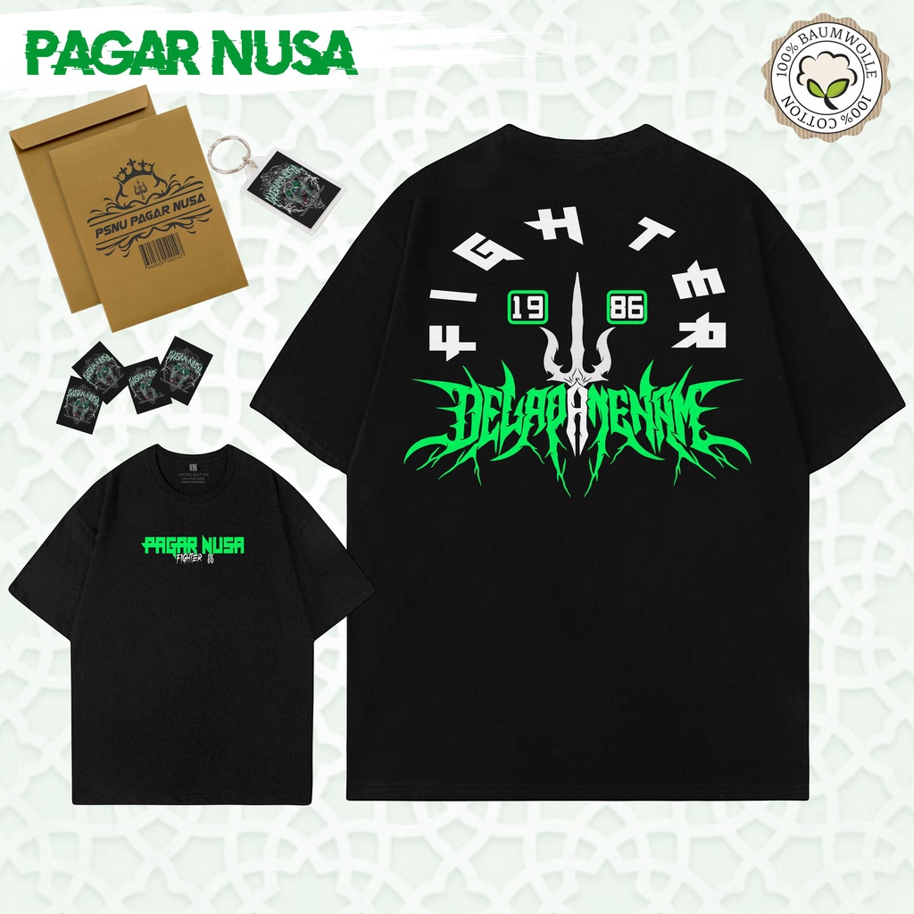 Kaos Pagar Nusa Delapan Enam FIGHTER-TRISULA Kaos Single Fighter Gasmi  Ligas Srikandi 1986