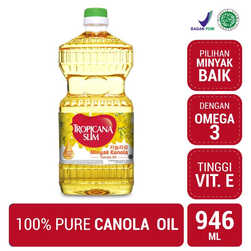 

COD Tropicana Slim Minyak Kanola 946ml - 100% Pure Canola Oil