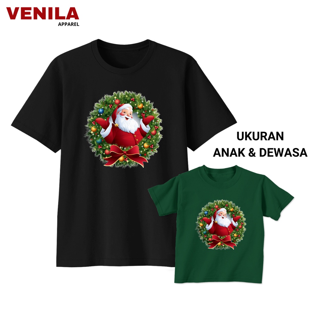 Kaos Natalan Santa Claus Secret Merry Christmas / Kaos Rohani Anak Sekolah Minggu