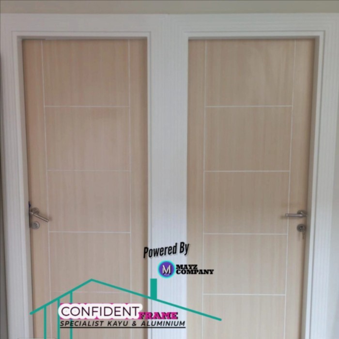 Daun Pintu Multiplek Lapis HPL Custom Pintu Kamar Minimalis Modern