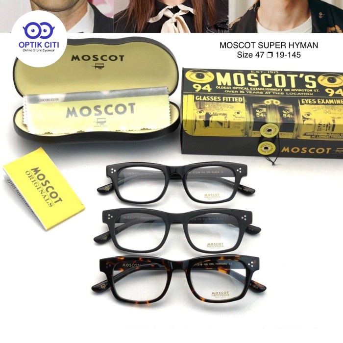Frame Kacamata Pria Kotak Moscot Hyman Grade Original