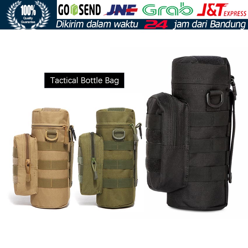 Tas Selempang Pria Import / Tas Botol Air Minum Tactical Outdoor / Tas Botol Army Tactical Botol
