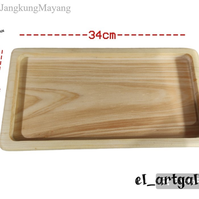 

Nampan Kayu / Baki Kayu / Tray Kayu / Baki Talenan 34x18cm murah