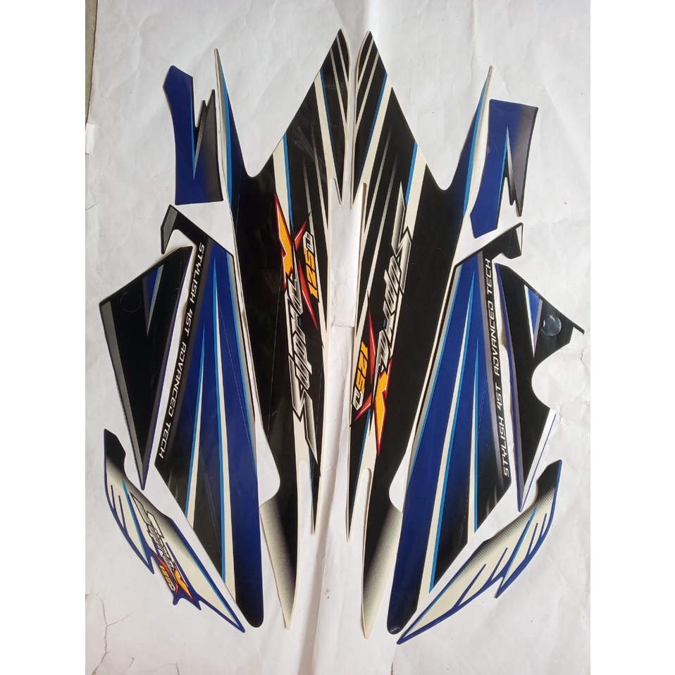 stiker striping honda supra X 125D 2005 2006