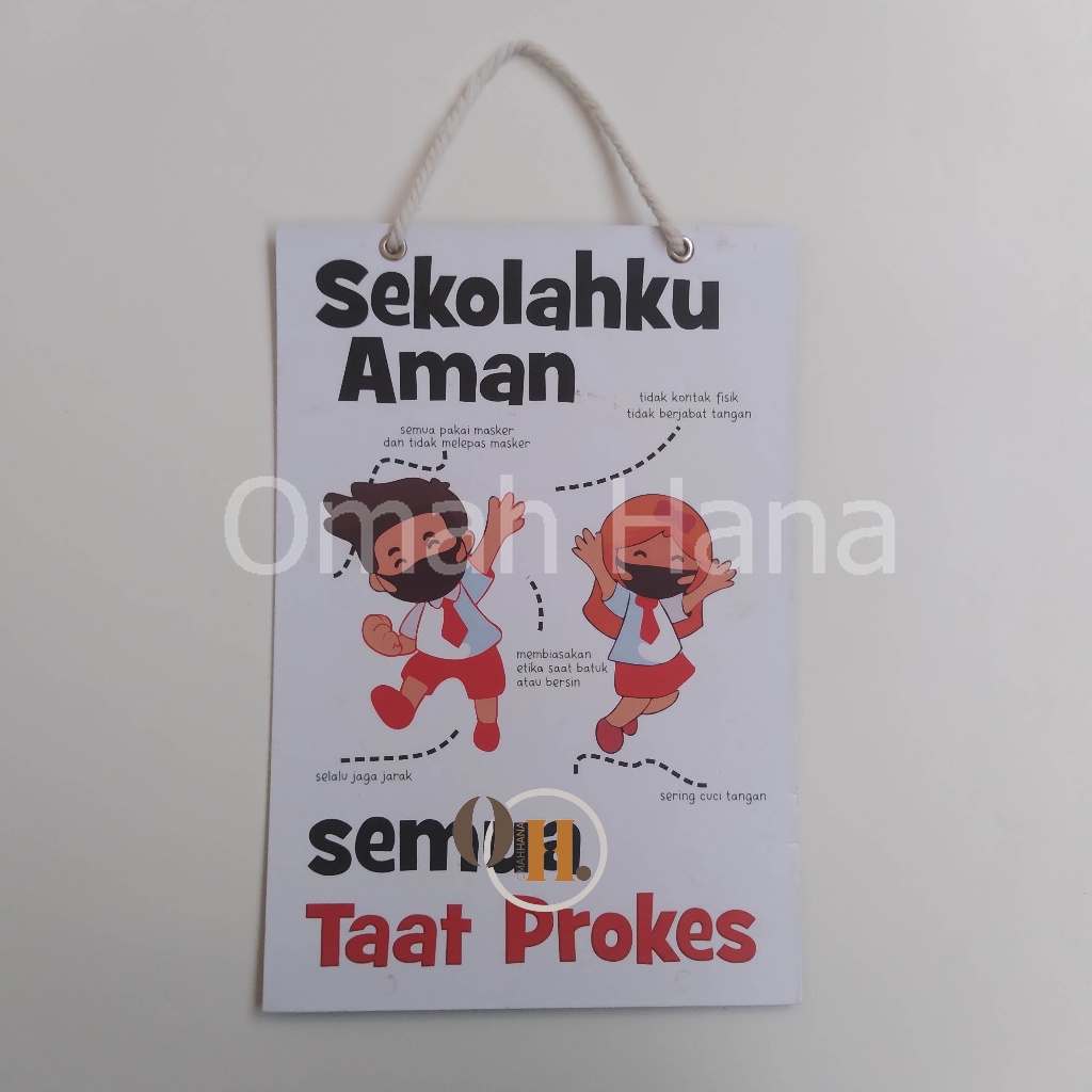 

Hard Poster Sekolahku Aman Semua Taat Prokes - Sekolah - Kesehatan - Covid-19