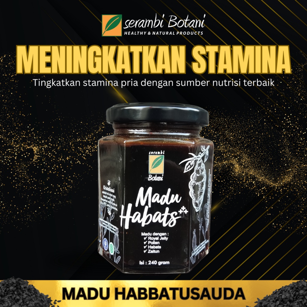 

Madu Asli Habatusauda Murni 240gr Standar Internasional