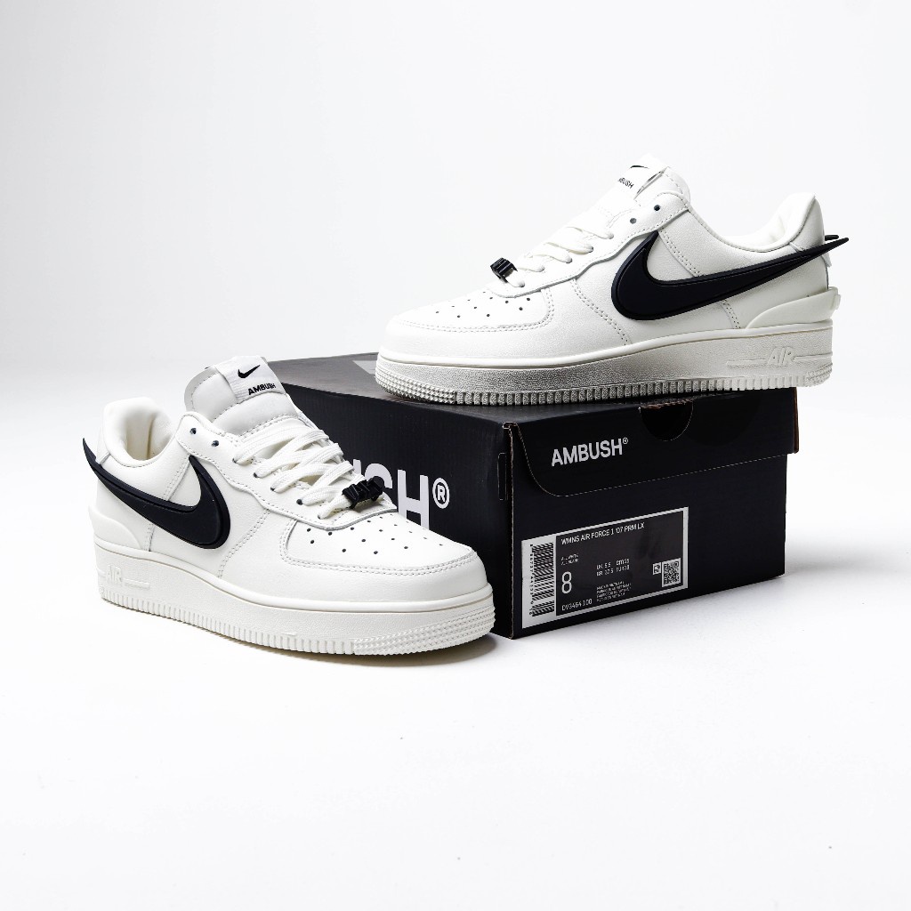 Sepatu Nike Air Force 1 Low Ambush White Sail Black - AF1