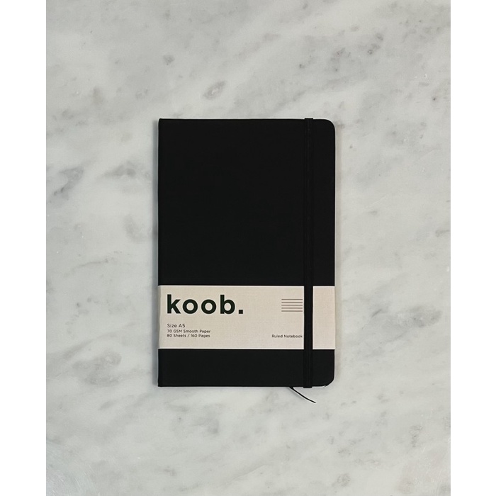 

Koob. Notebook A5 Hardcover Buku Tulis Agenda Jurnal Diary - Hitam