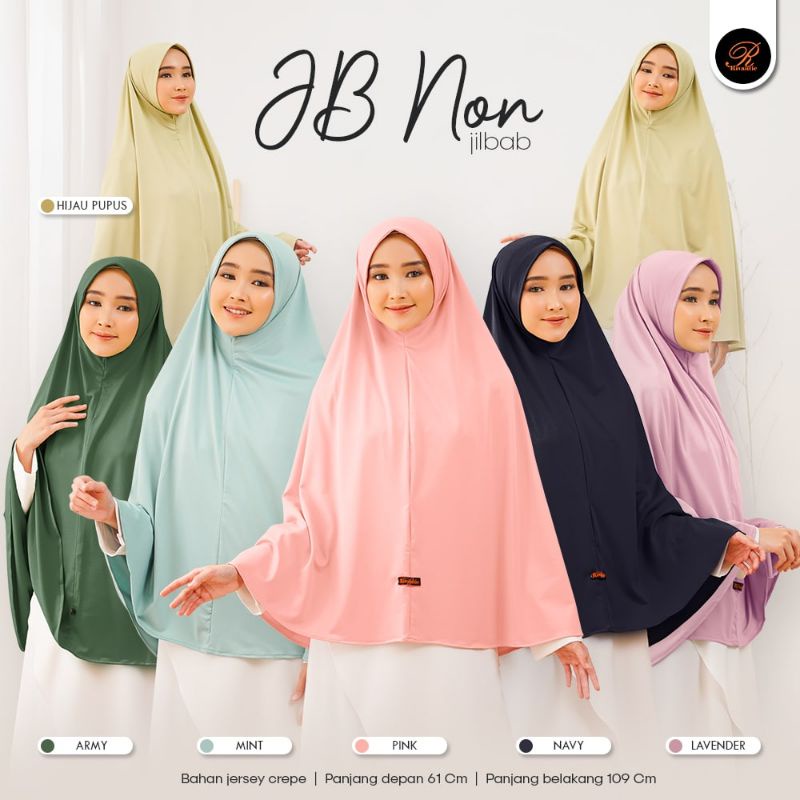 JILBAB RIVANTIE JUMBO NON PAD / Bahan Jersey creb / kerudung instan