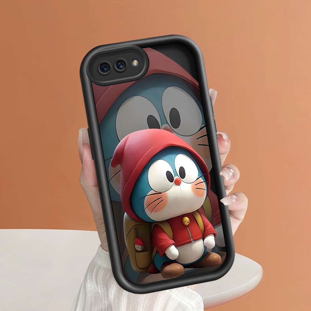 OPPO A3S A12E Hp Casing Handphone Silikon Softcase Untuk Cute Doraemon Soft Phone Case Mode Kesing C