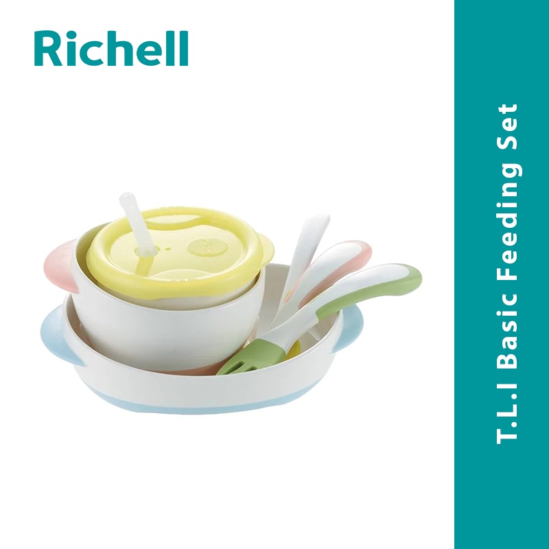RICHELL - Basic Feeding Set / Set Alat Makan Bayi
