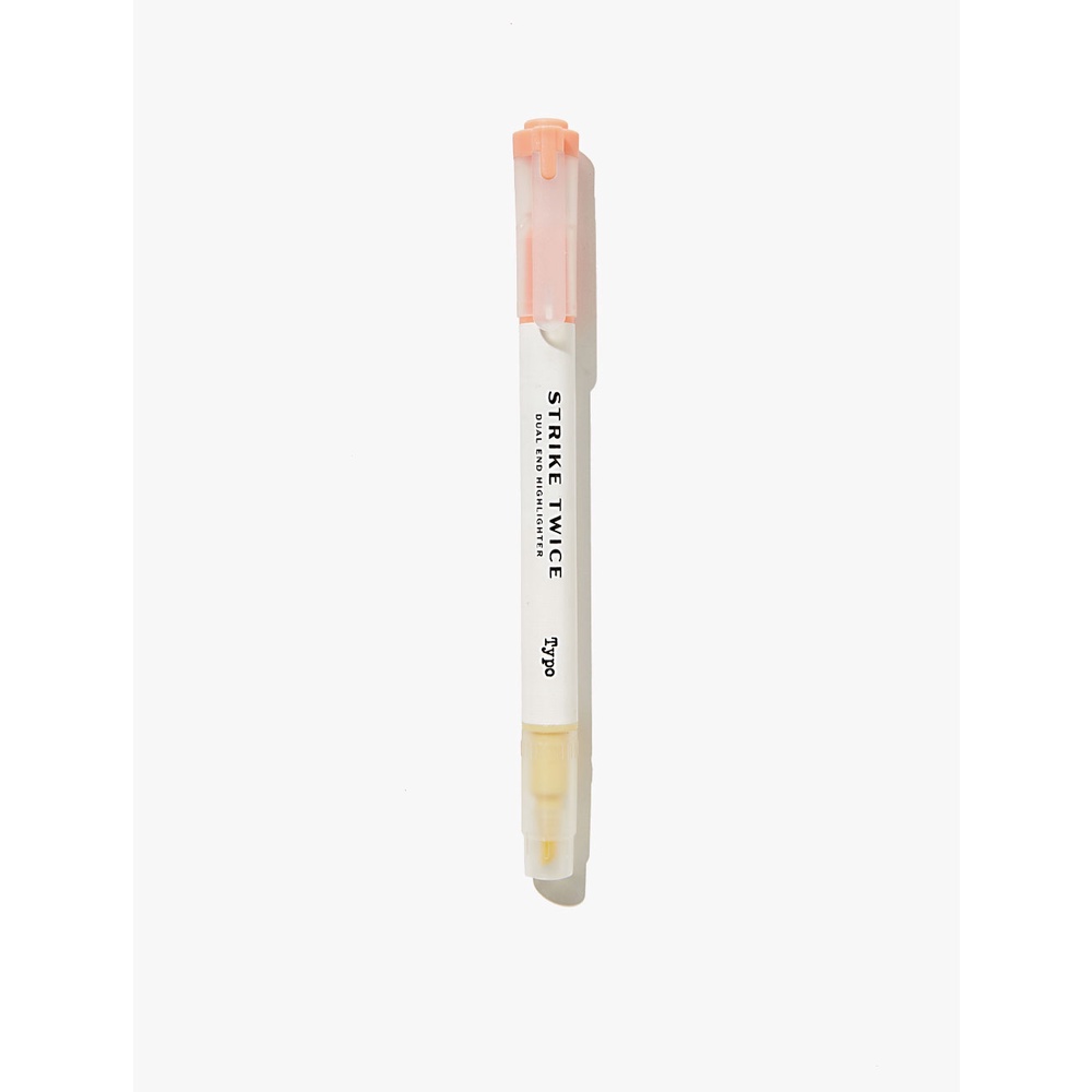 

Typo - Alat Tulis - Strike Twice Dual End Highlighter - Yellow Orange
