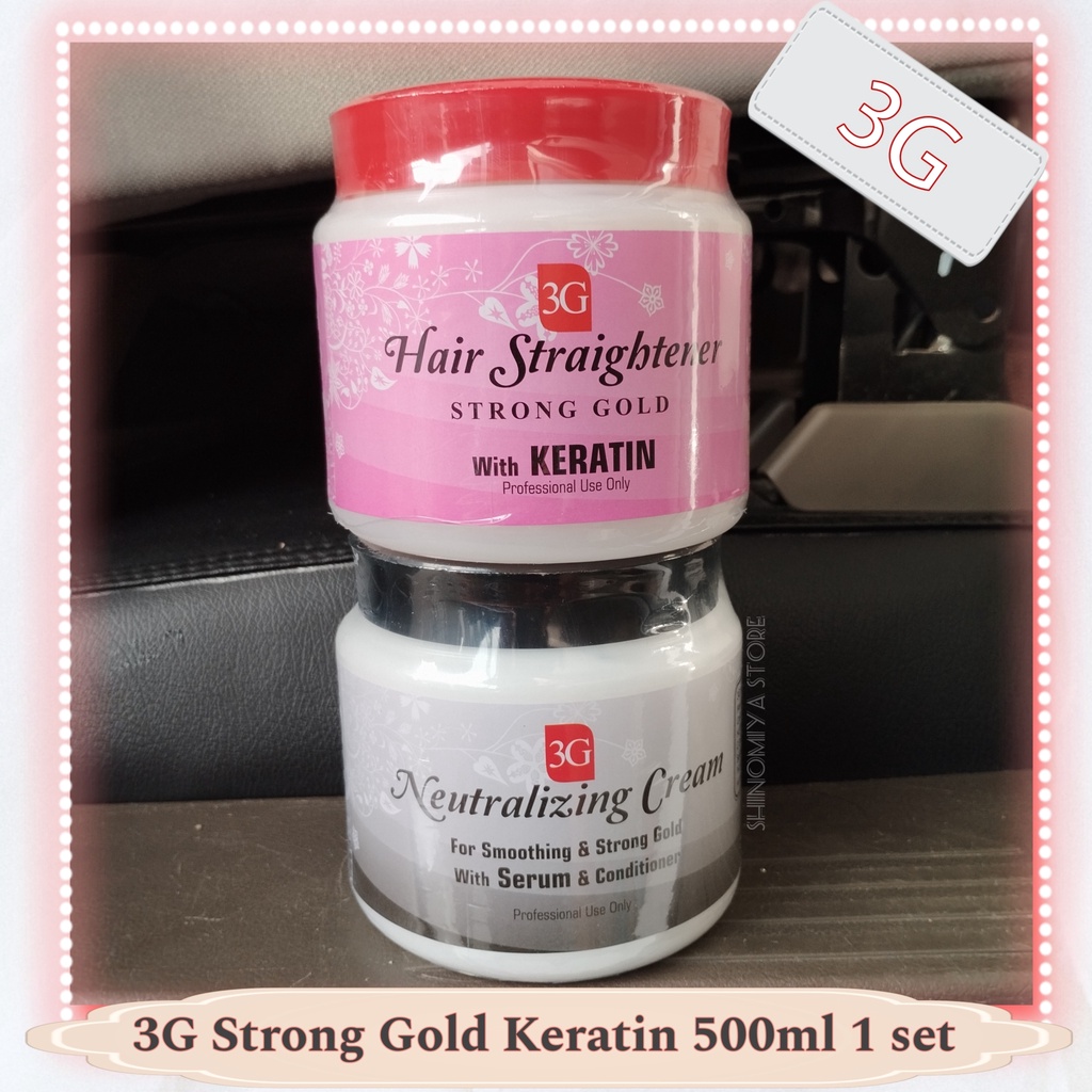 [1SET] 3G PELURUSAN RAMBUT REBONDING SUPER GOLD 500ML / SMOOTHING / HAIR STRAIGHTENER