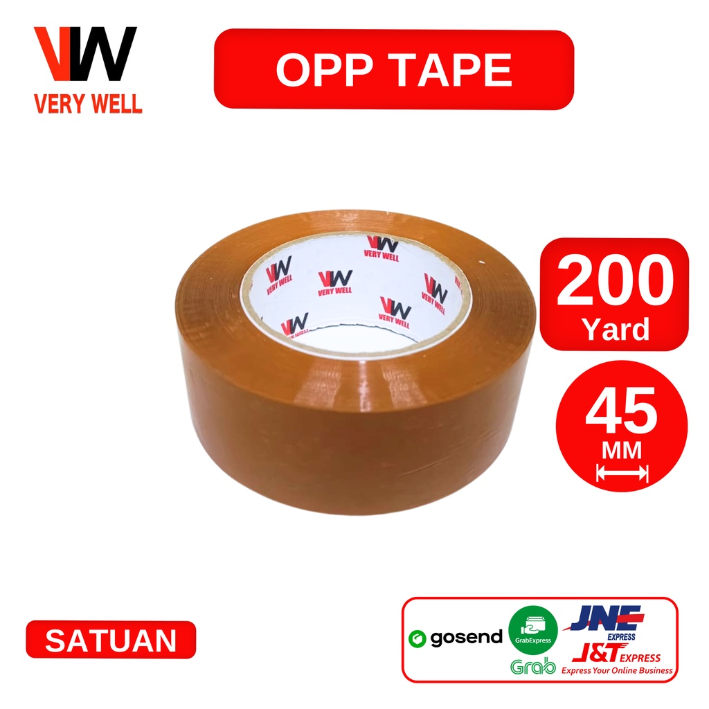 

Lakban Coklat VERYWELL Tape 200 Yard