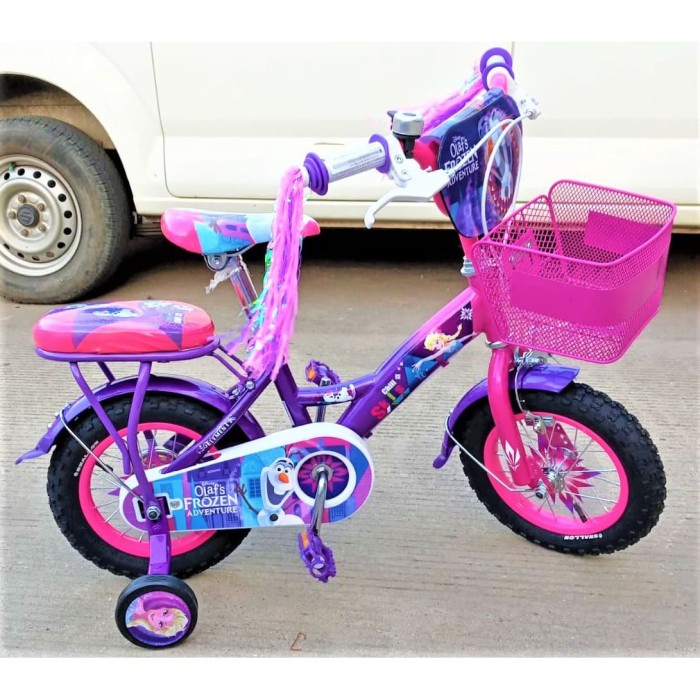 Sepeda Mini Anak Perempuan Ukuran 12 Element Frozen 1.0 / Sepeda Anak Cewek ukuran 12 Element Frozen