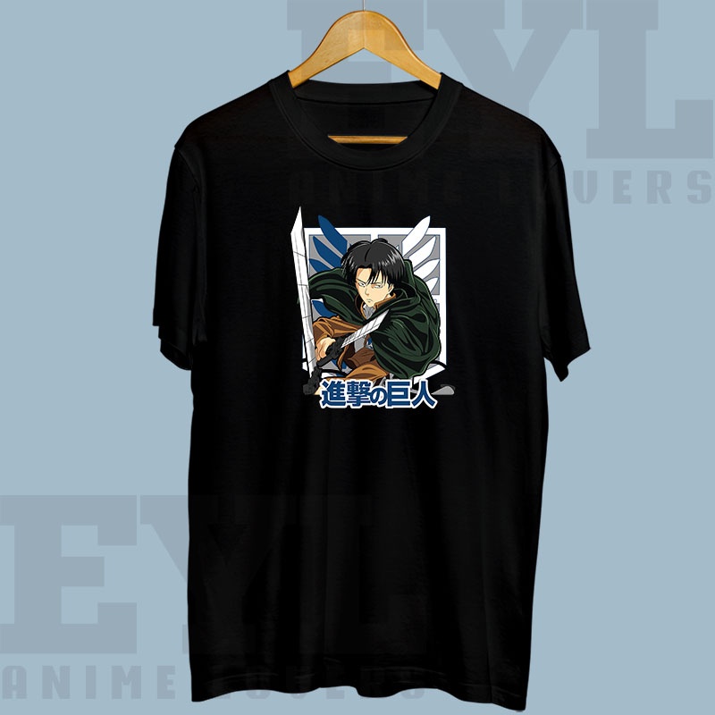 Baju Kaos Anime Attack on Titan Levi 10 a4