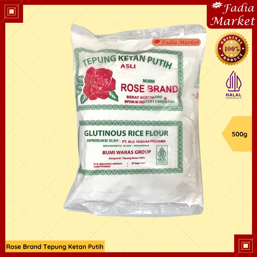 

Rose Brand Tepung Ketan Putih Asli 500g