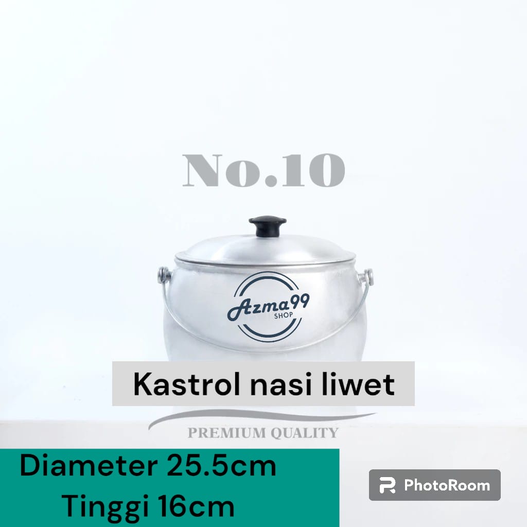 Kastrol Panci Liwet 3 Liter / Castrol No.10 Alumunium Tebal Periuk khas Tasikmalaya