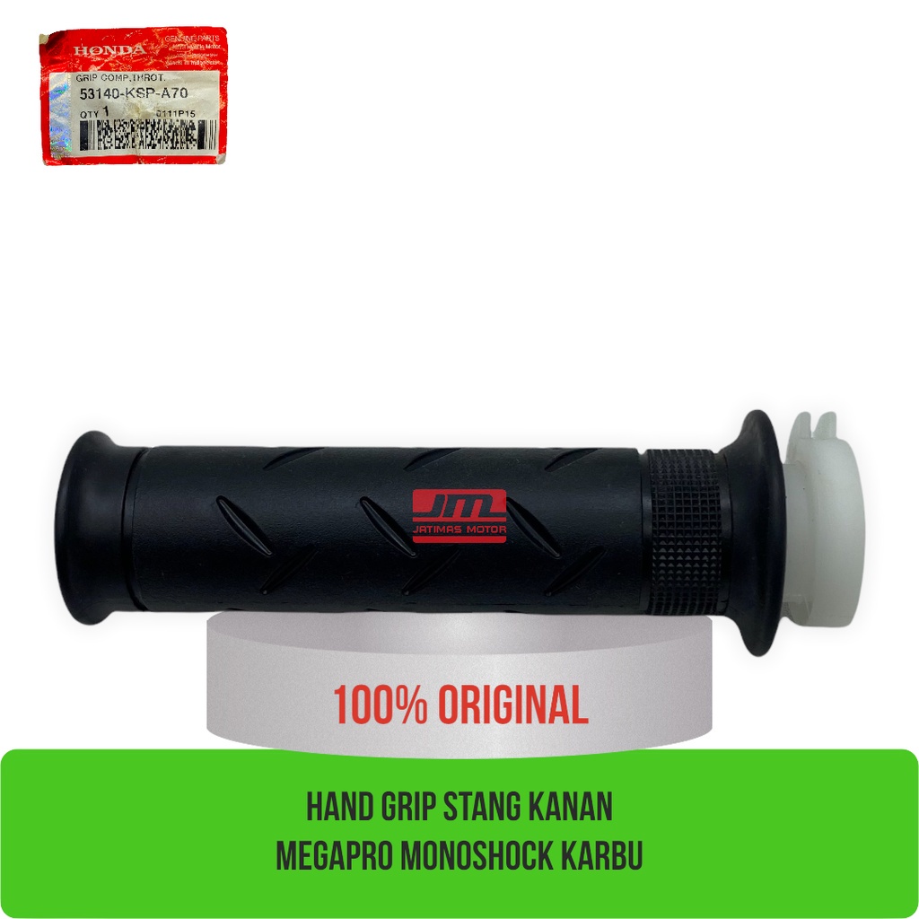 Hand grip stang kanan megapro monoshock karbu 53140-KSP-A70