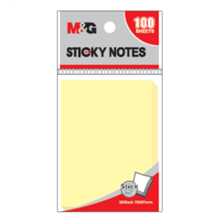 

M&G 3x2 Sticky Noted Yellow Color 76x51m 100 Sheets YS-66