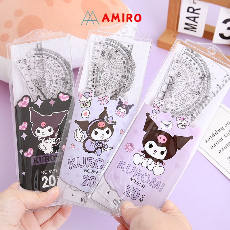 

Penggaris Set 20cm / Ruler Set Lengkap Karakter Lucu 4 in 1 murah