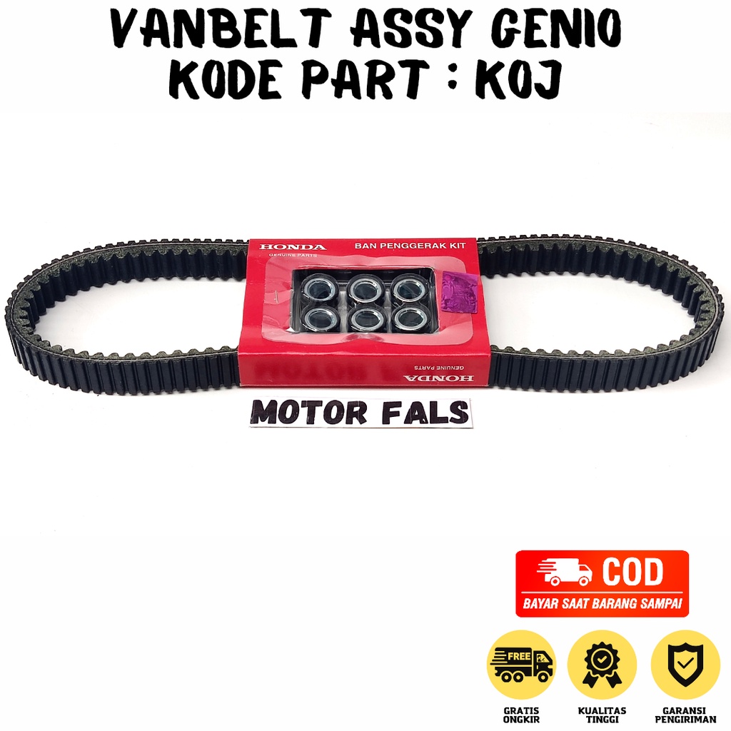 Vanbelt Roller Genio KOJ - Beat LED - Beat Street 2020 / Velt Roller Honda Scoopy New Led - Beat Del