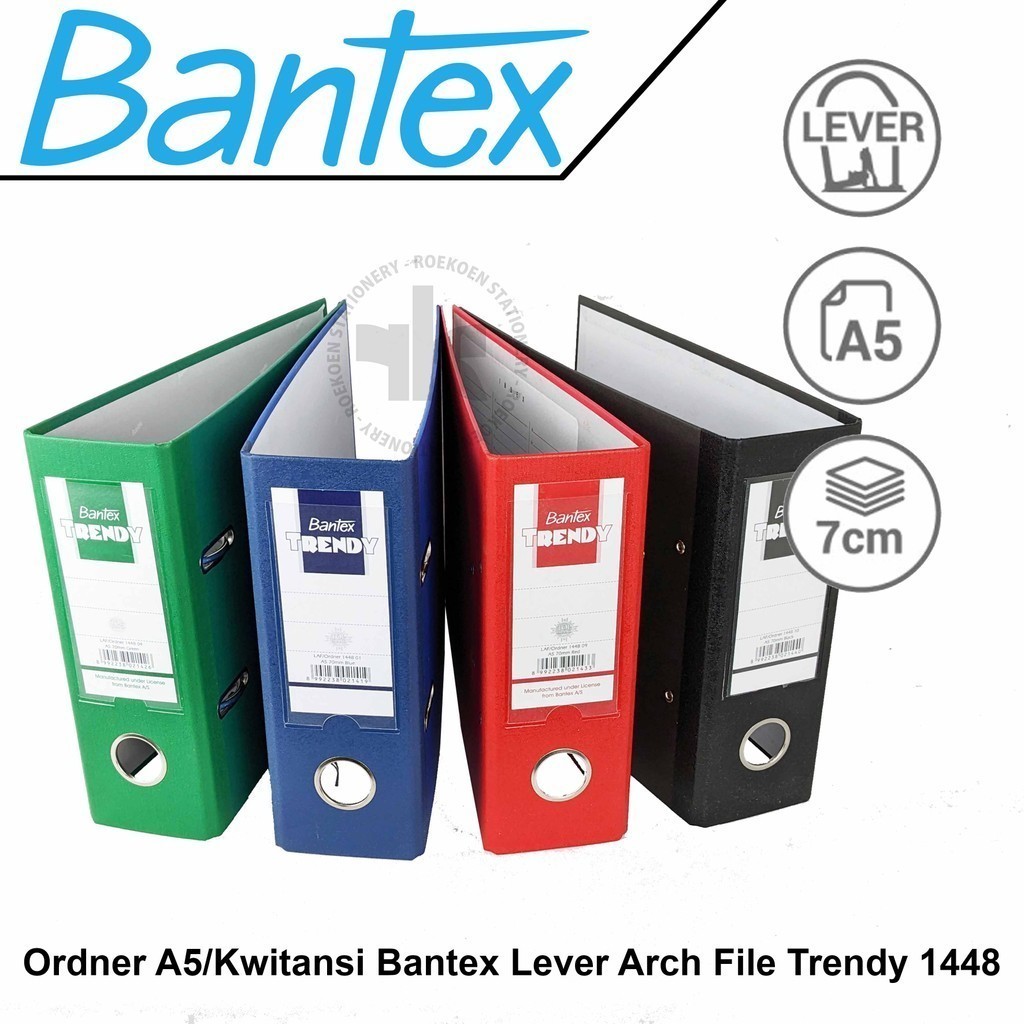 

Bantex Trendy Ordner A5 1448 (7cm) Kwitansi/Kuitansi