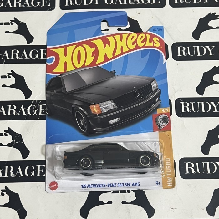 Hot Wheels 89 MERCEDES BENZ 560 SEC AMG Hitam