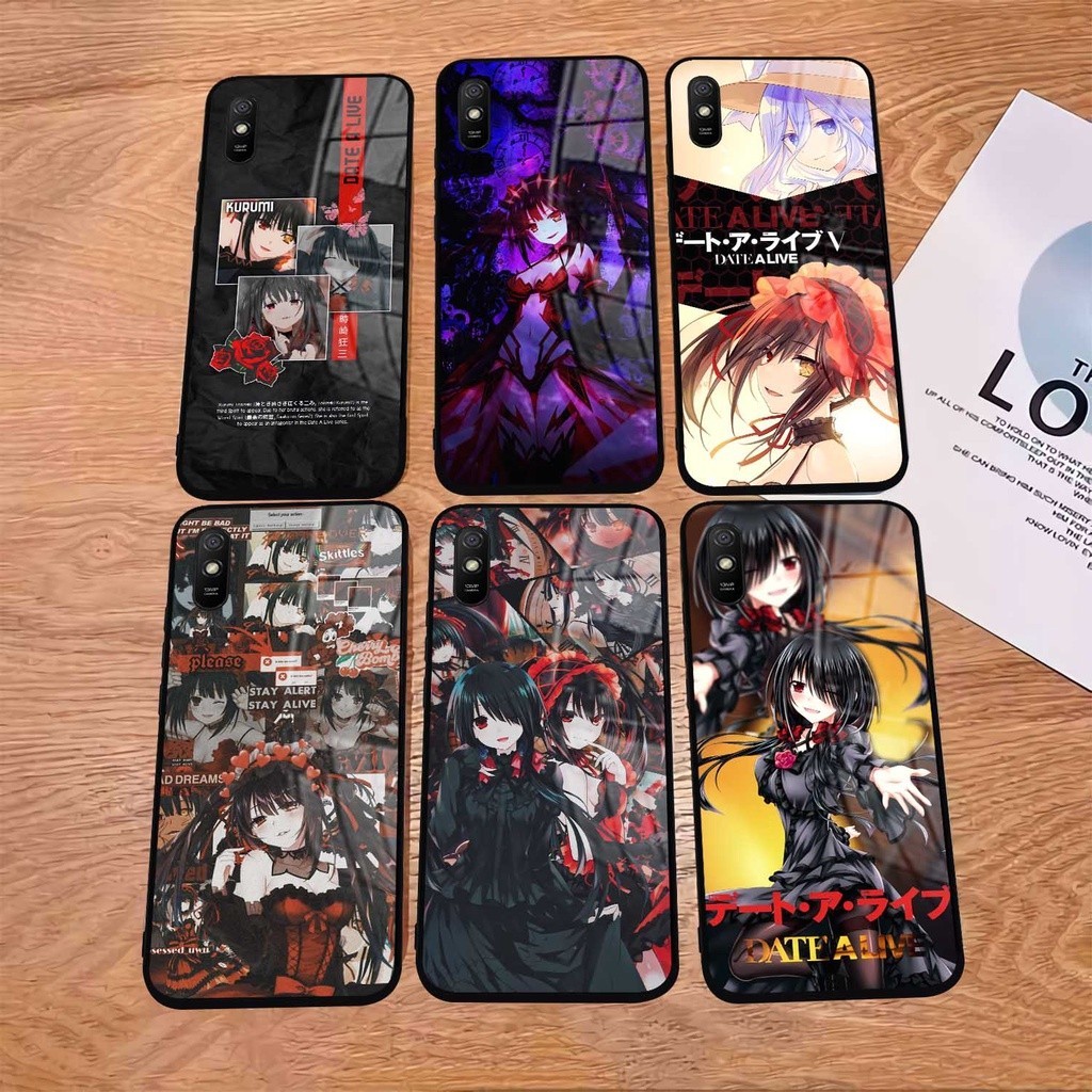 Case Glossy Kilau Redmi 9A | Casing Hp Xiaomi | Pelindung Smartphone | Motif Anime Kurumi Girl