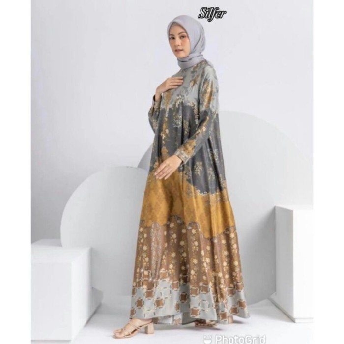 "Girya.Syo" - TERBARU gamis armani silk premium/gamis fashion muslim grosir tanah abang - silfer, Al