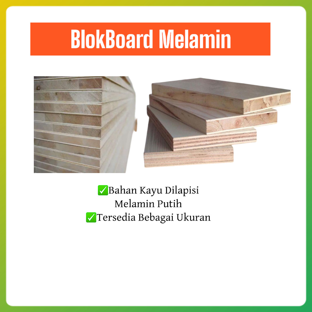 

Papan Kayu BLOKBOARD melamin 1 muka 100x20 / 100x25 / 100x30