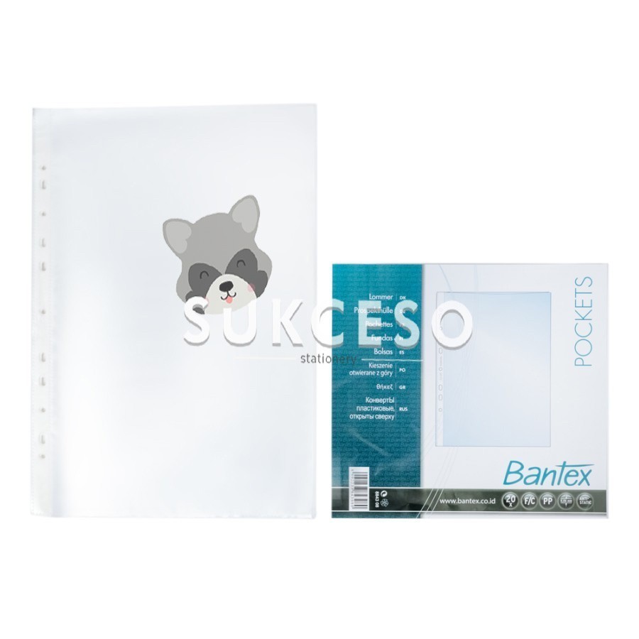 

Bantex Pocket F4 8843 08 Isi 20 Sheets PP Sheet Protector Murah