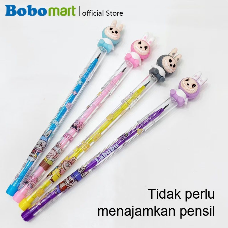 

BOBOMART 1PCS PENSIL MEKANIK KARAKTER LABUBU QS-6023