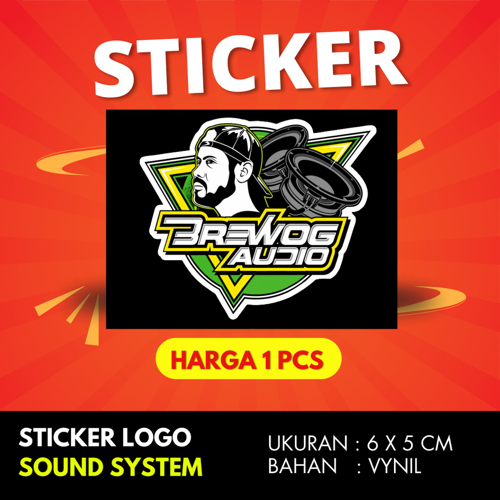 

Sticker sound system BREWOG AUDIO BAHAN VYNIL ANTI AIR PREMIUM