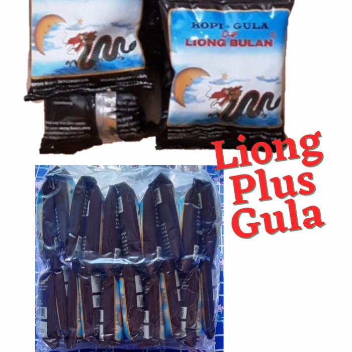 

READY STOCK!!! Kopi Cap Liong Bulan Plus Gula Isi 20Pcs @28gram