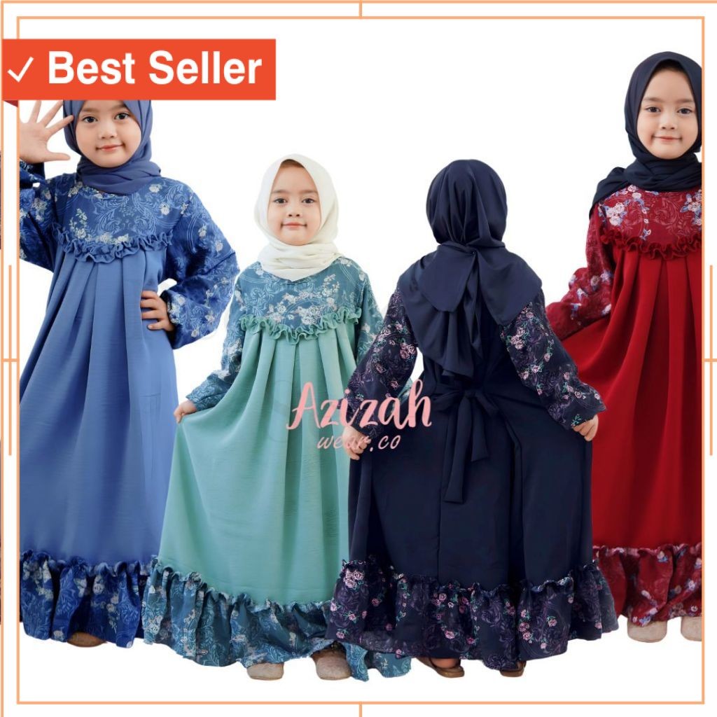 Gamis Anak Murah Cantik Bahan Premium Bagus kekinian /Shanum Gamis Dress Baju anak perempuan muslim 