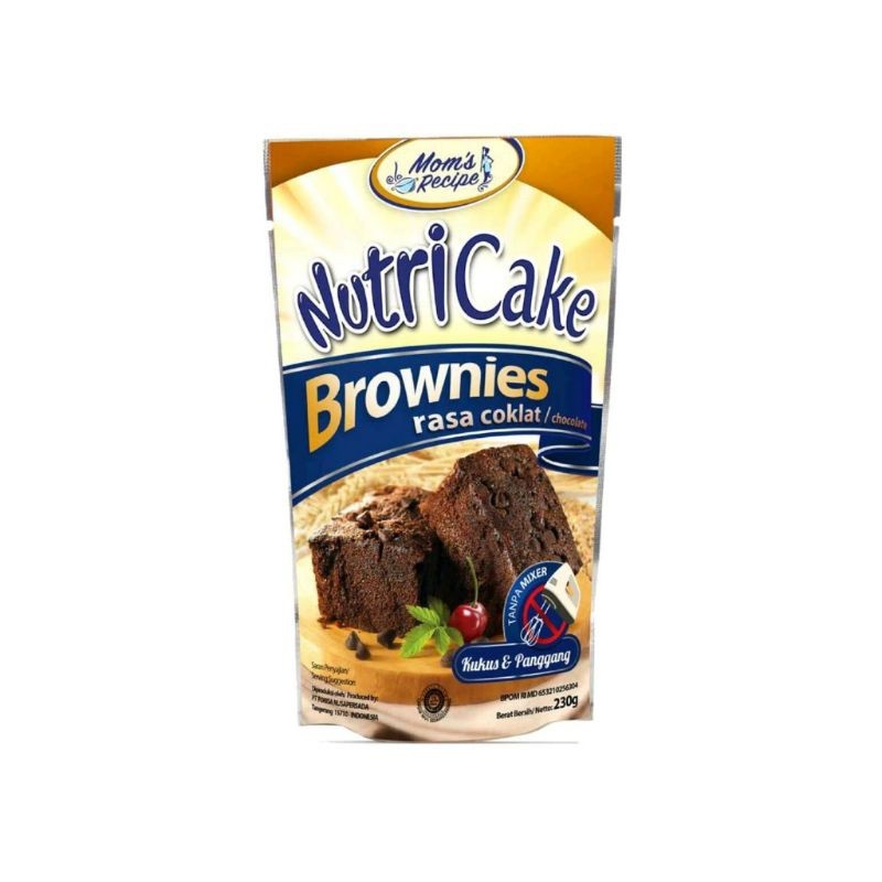 

NutriCake Brownies Rasa Coklat 230gr Tanpa Mixer