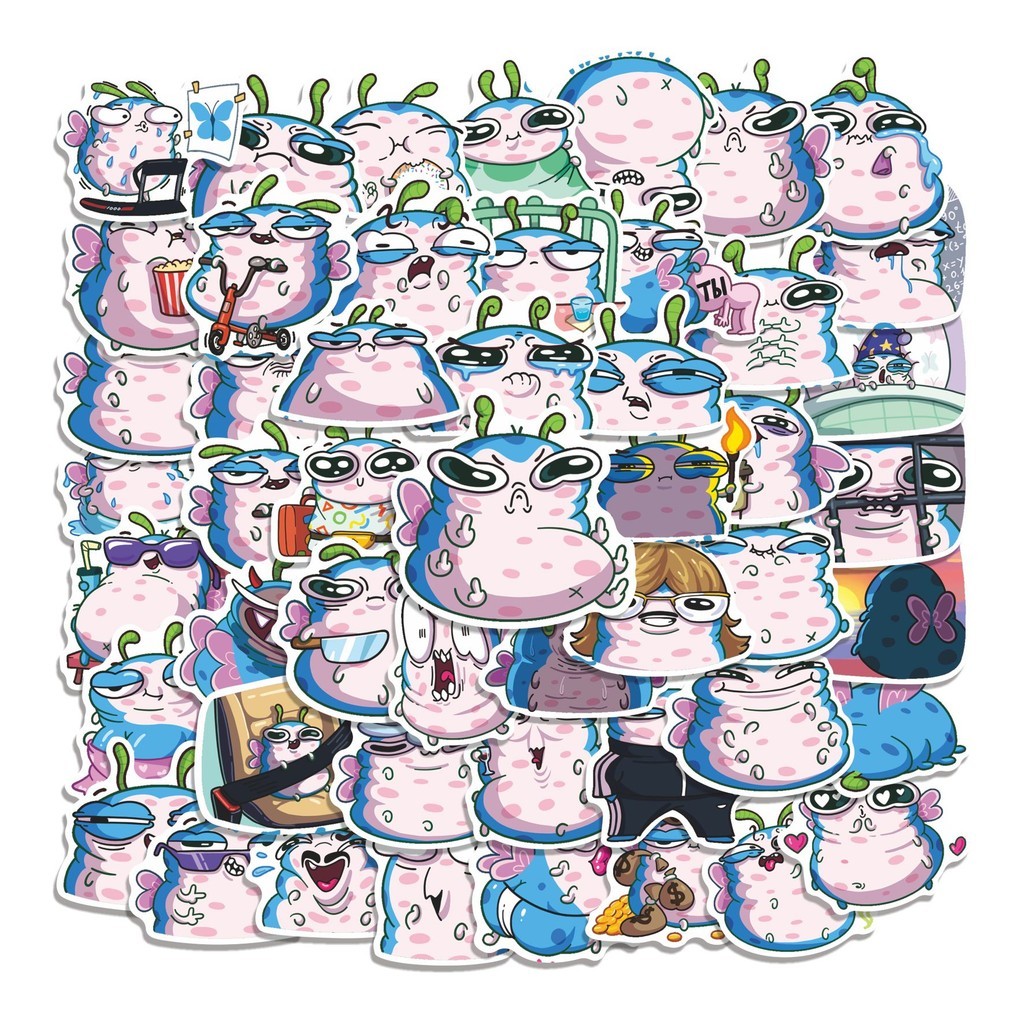 

COD 50 Pcs Stiker BUTTERFLY LUCIA Lucu Anti Air Untuk Dekorasi Notebook Sepeda Skateboard Handphone