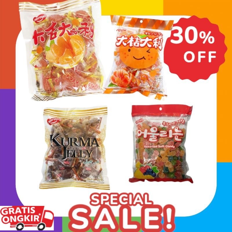 

(JATIM)NARAYA Permen jelly jeruk 500gr - Snack lebaran