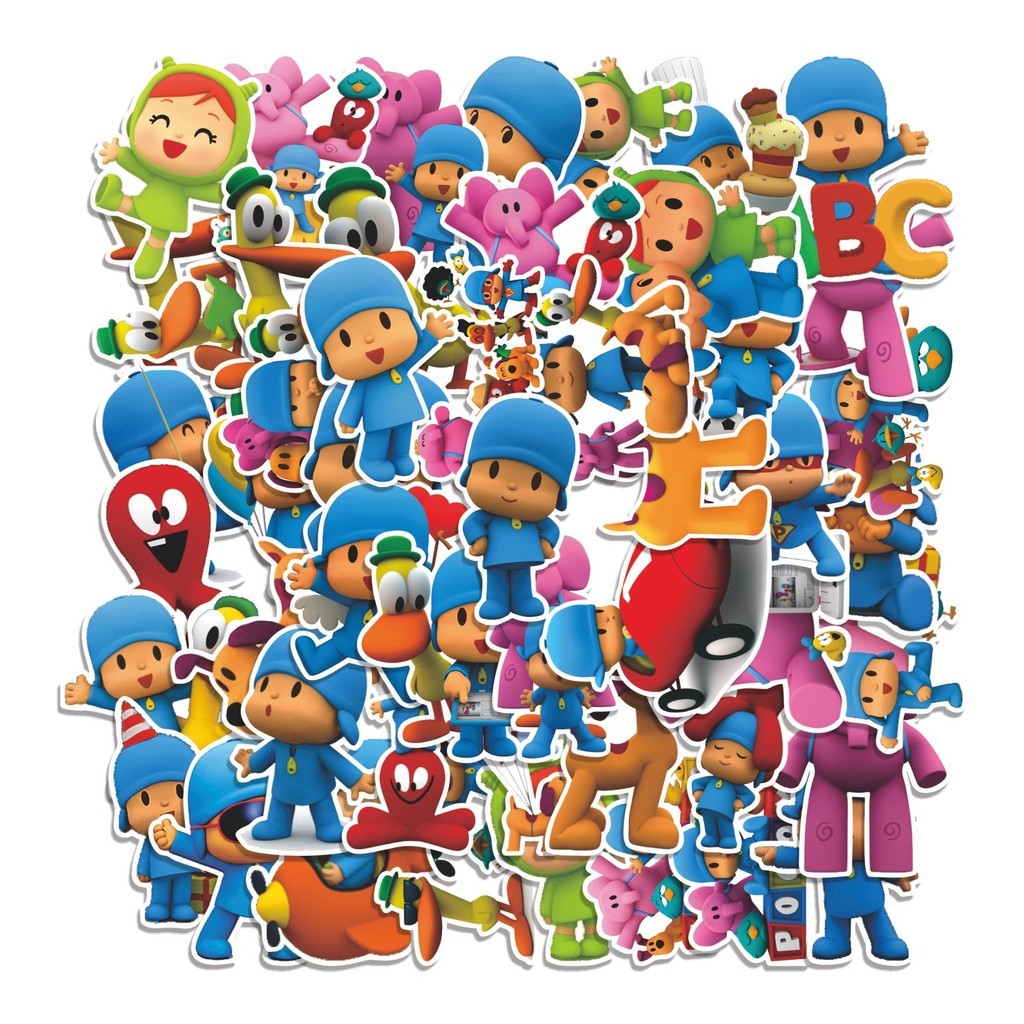 

COD 50 Pcs Stiker POCOYO CIRCUS CARTOON Lucu Anti Air Untuk Dekorasi Notebook Sepeda Skateboard Handphone