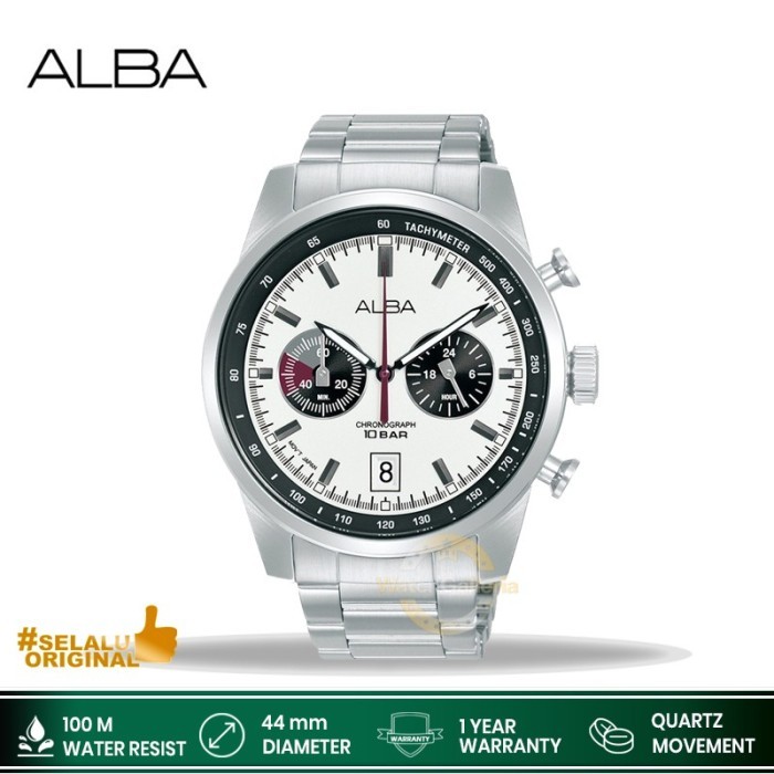 ✔E.SYO✔ - TERBARU Jam Tangan Pria Alba A4B009X1 A4B009 Chronograph Original Murah