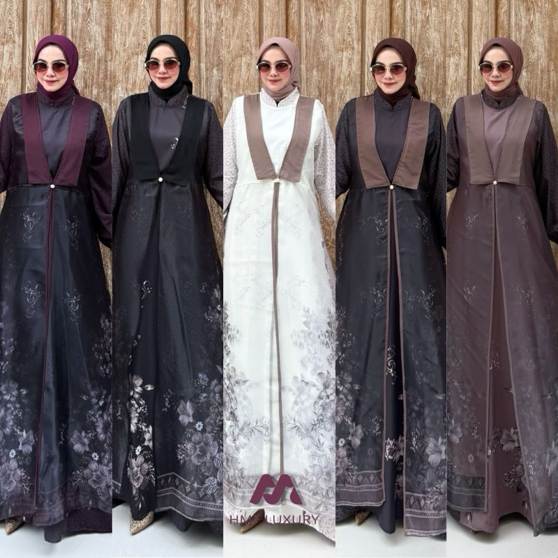 RAMADHAN SALE HMF Luxury Diandra dress - Diandra dress - Gamis HMF Luxury - Diandra dress HMF luxury