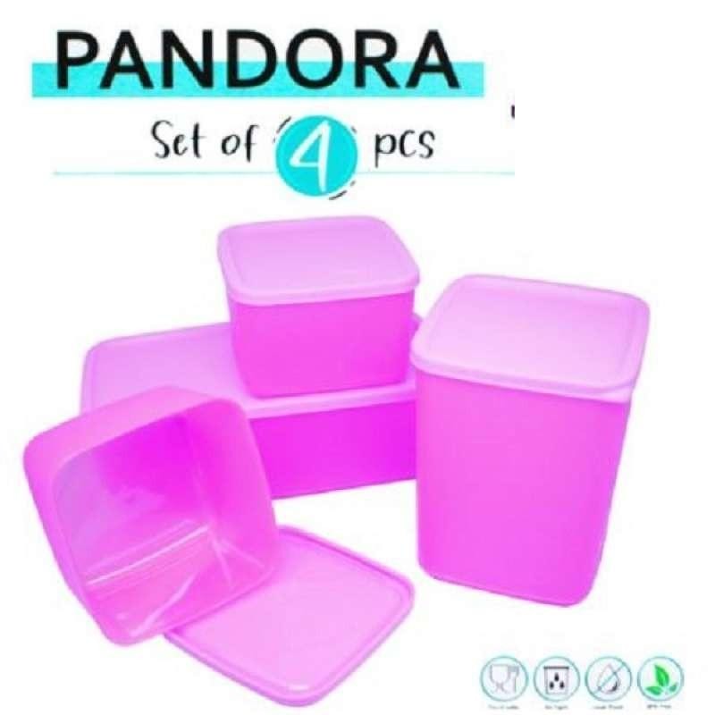 Toples Sealware PANDORA 4 pcs Random colour / Toples Plastik / Toples Jajan Snack Kue - RDP