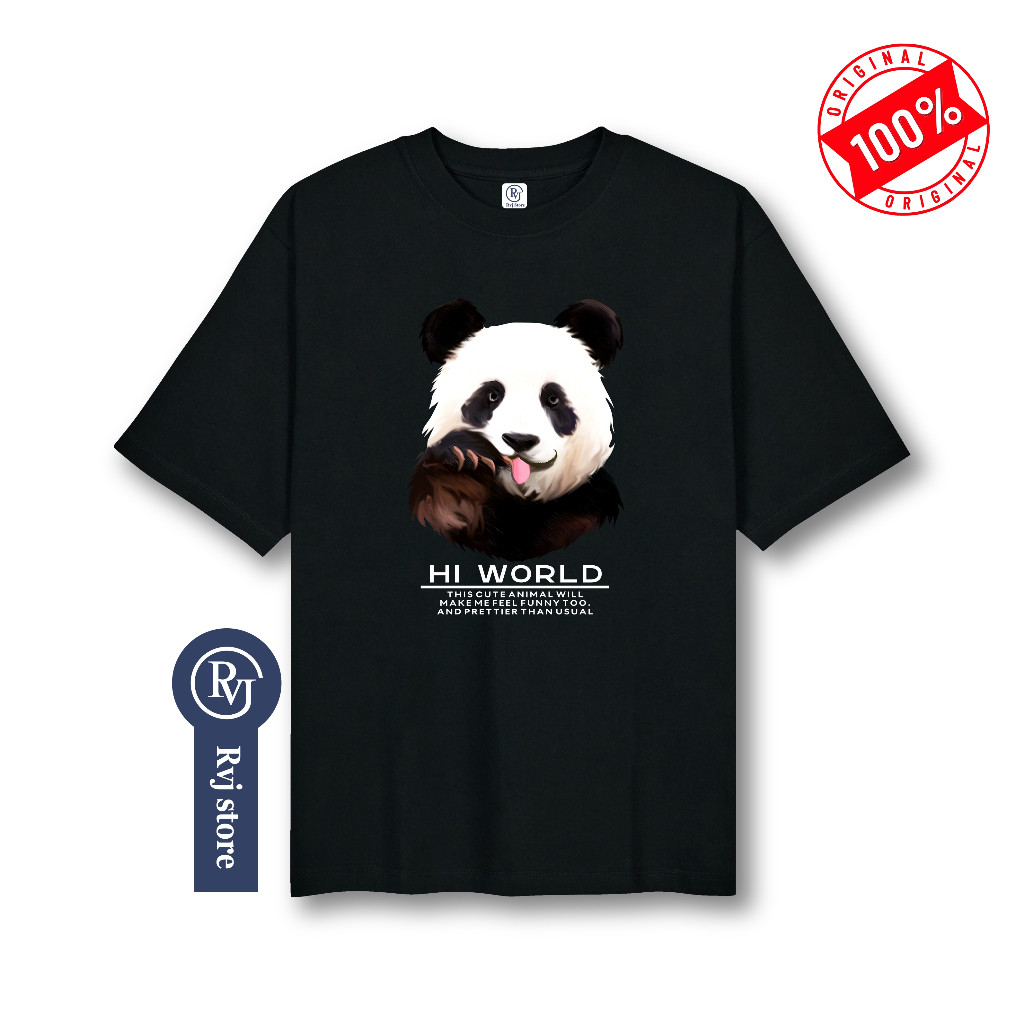 Celine2 - TSHIRT OVERSIZE KAOS WANITA GAMBAR PANDA